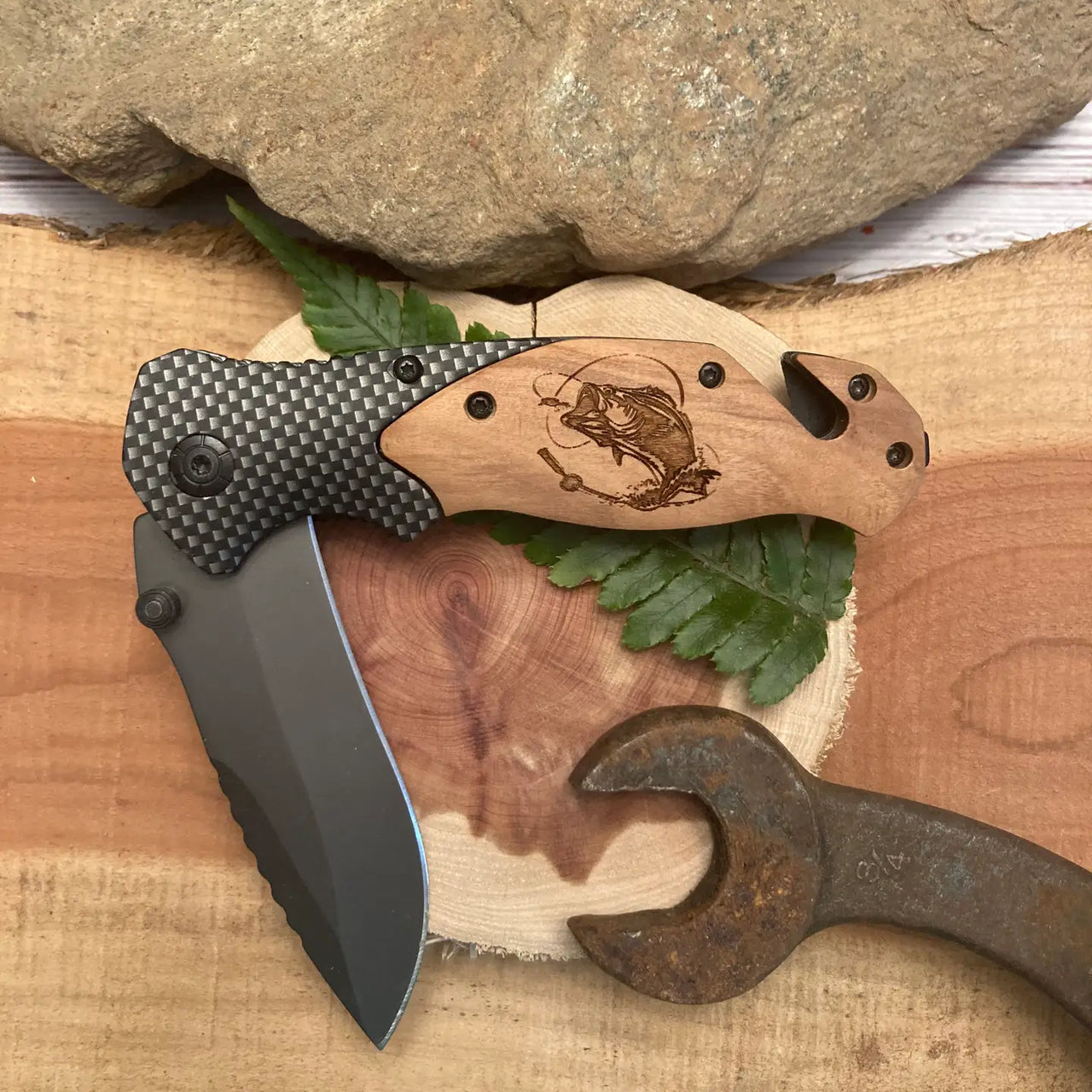 Bass On A Line Knife