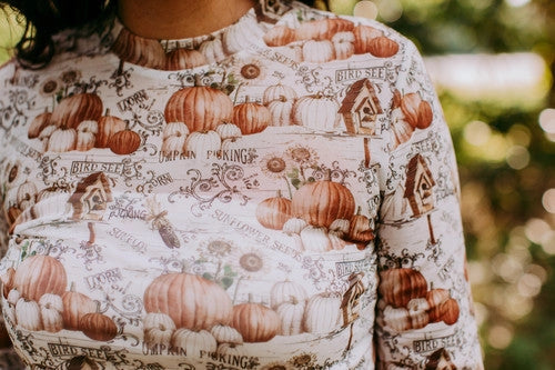 "It's Fall Yall" Pumpkin Mesh Top