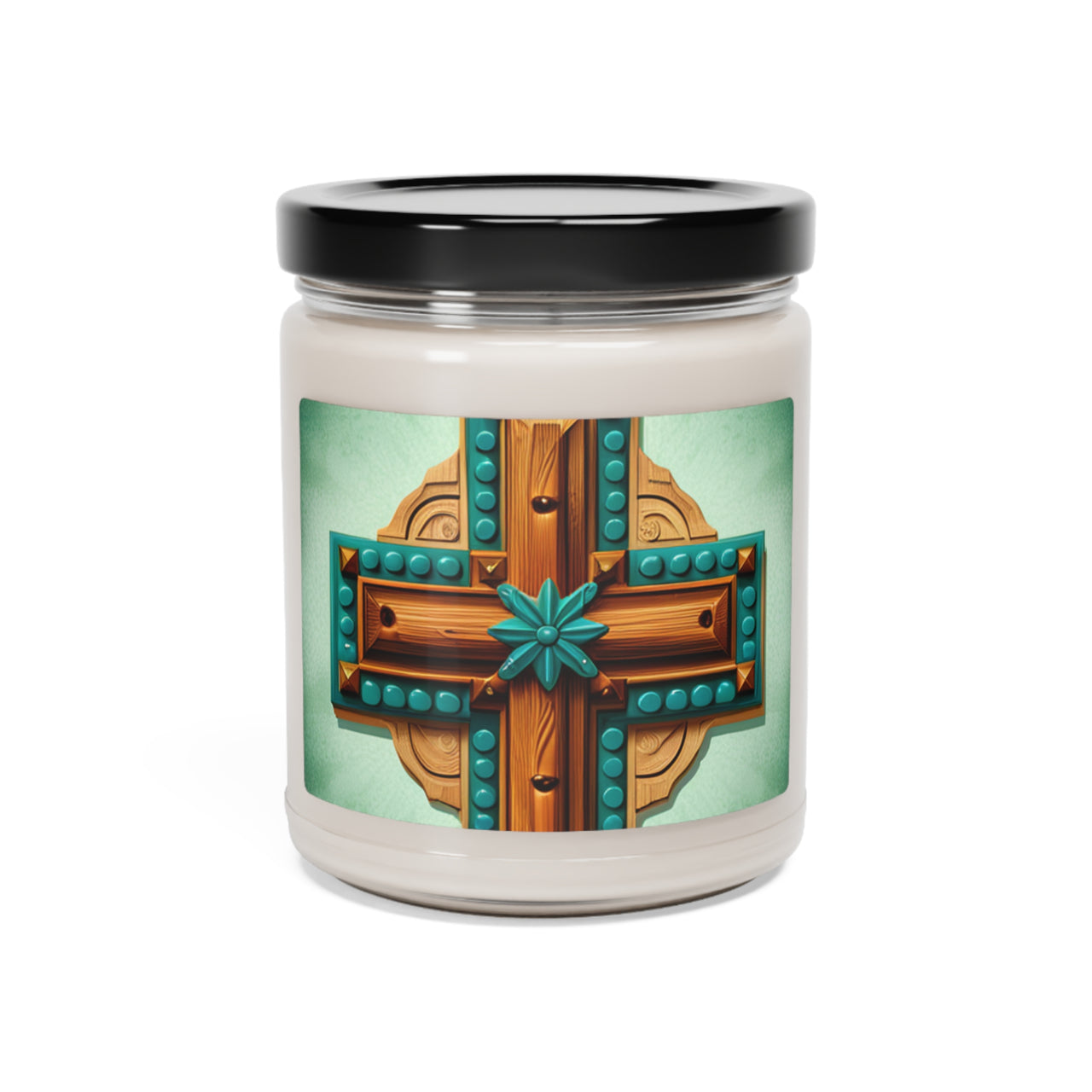 Studded Cross Soy Candle