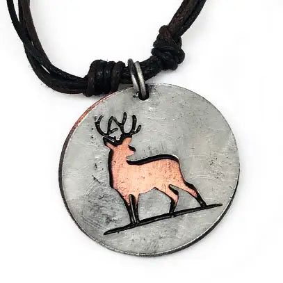 Pewter Deer Necklace