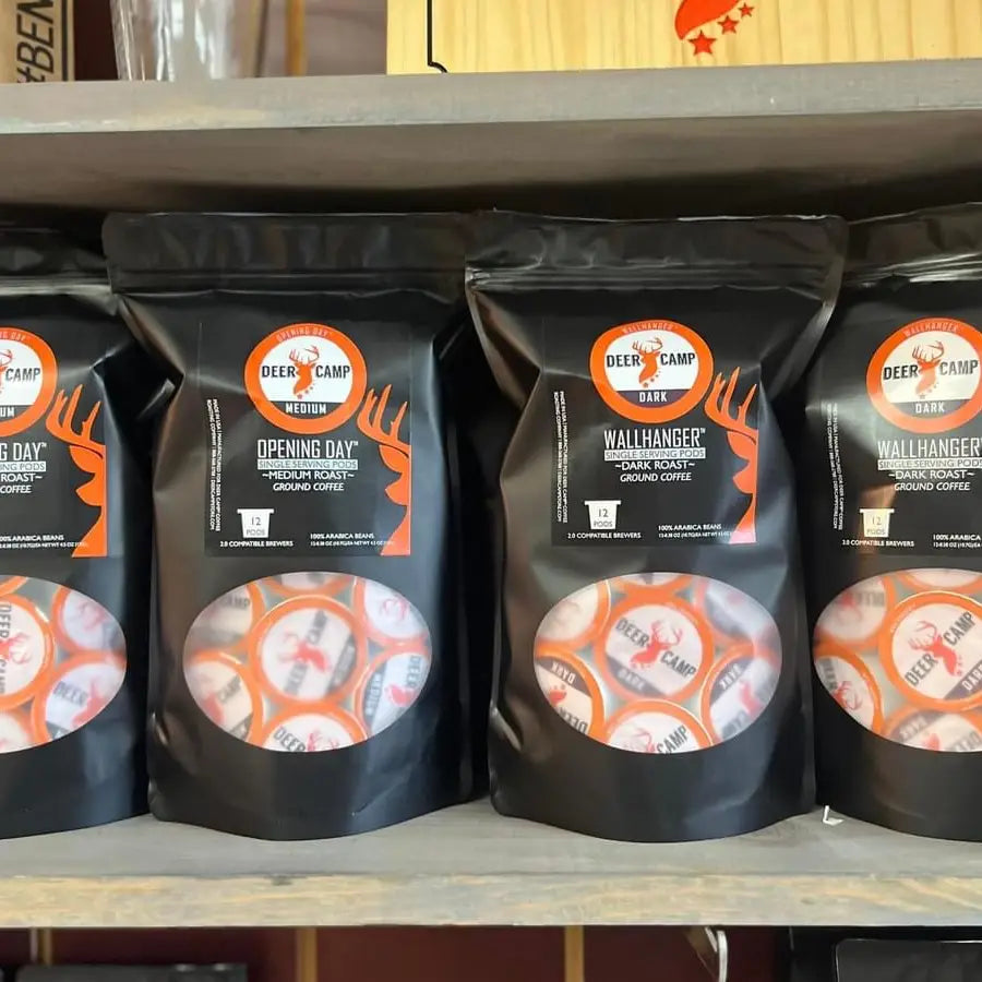 Deer Camp® Coffee Wall Hanger™ Dark Roasted Coffee Pods