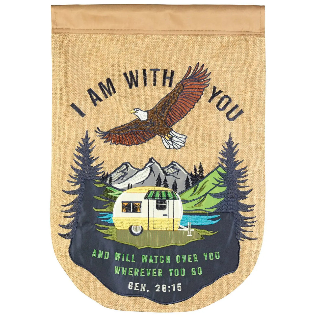 "I Am With You" Camper Flag