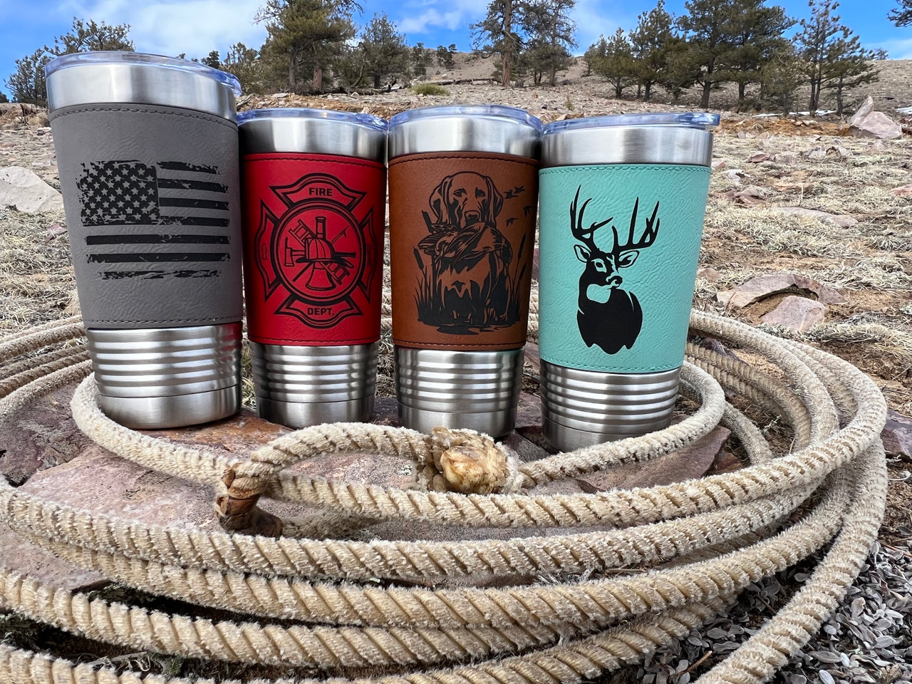 Leather Insulated Tumbler