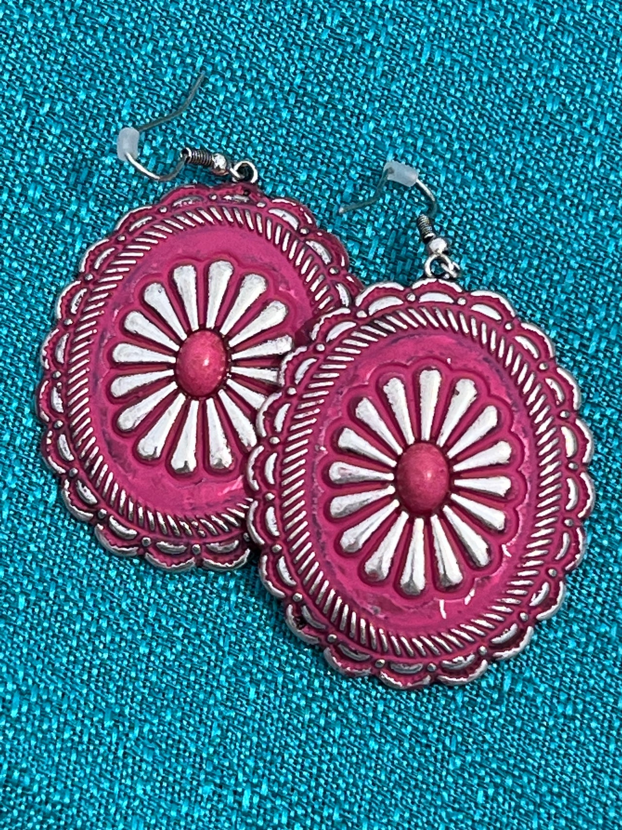 Vintage Washed Concho Earrings