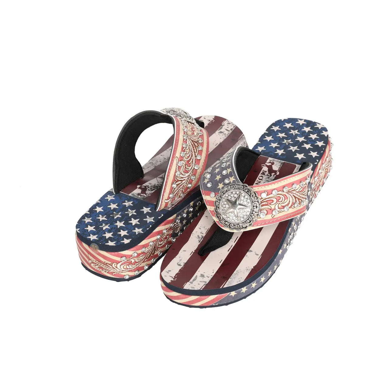 Montana West American Pride Collection Flip Flops