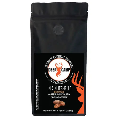 Deer Camp® Coffee in A Nutshell™ Pecan Flavored Medium Roast 1 lb. Bag