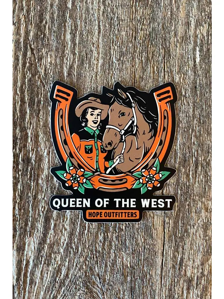 Queen of the West Sticker