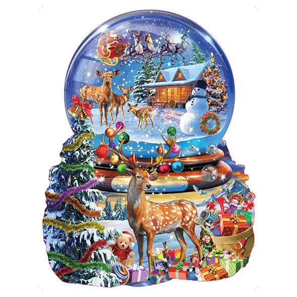 Christmas "Snow Globe" Shaped 1000pc Puzzle