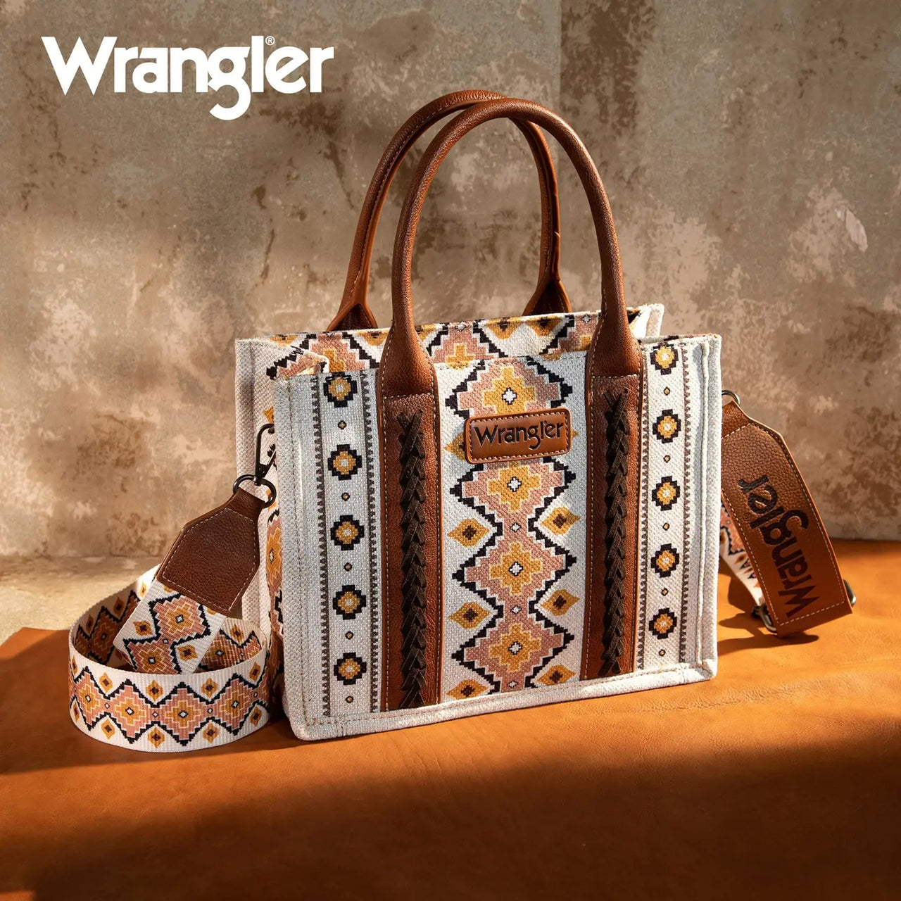 Wrangler Southwestern Print Canvas Tote