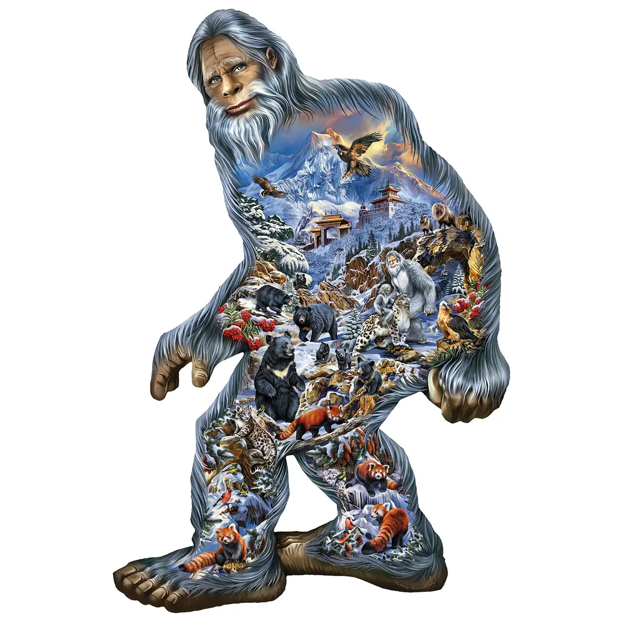 "Yeti" Shaped 850pc Puzzle