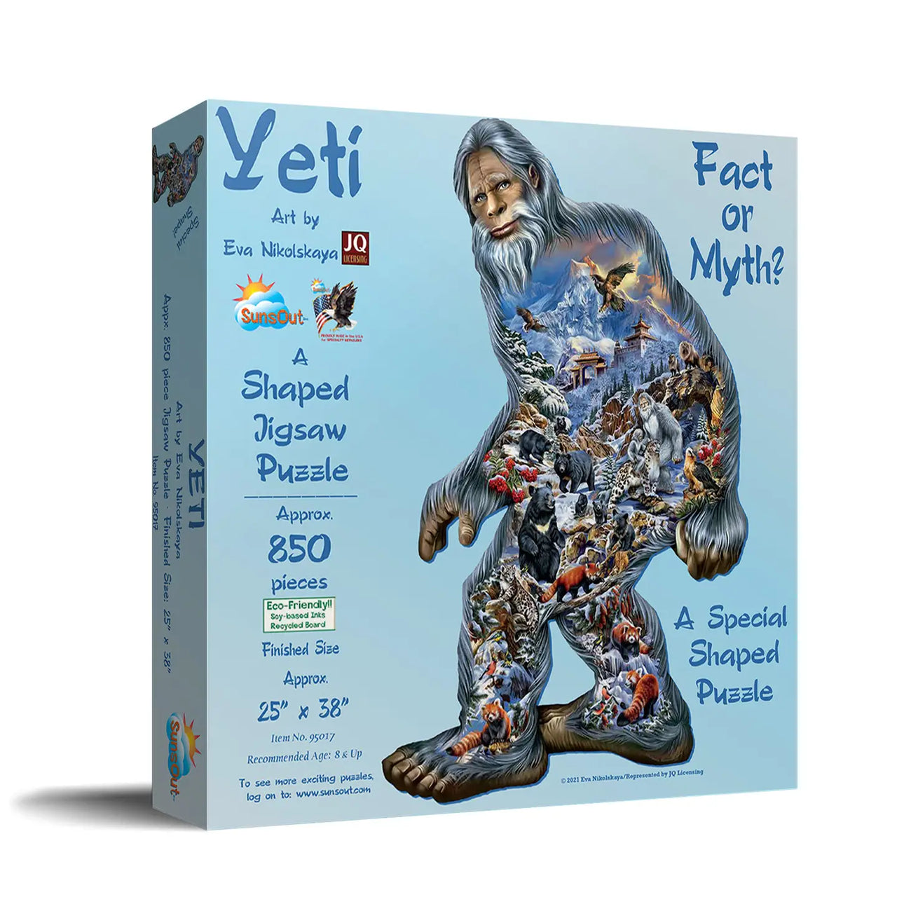 "Yeti" Shaped 850pc Puzzle